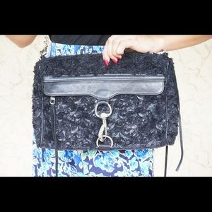 REBECCA MINKOFF FAUX SHEARLING FUZZY M.A.C BAG